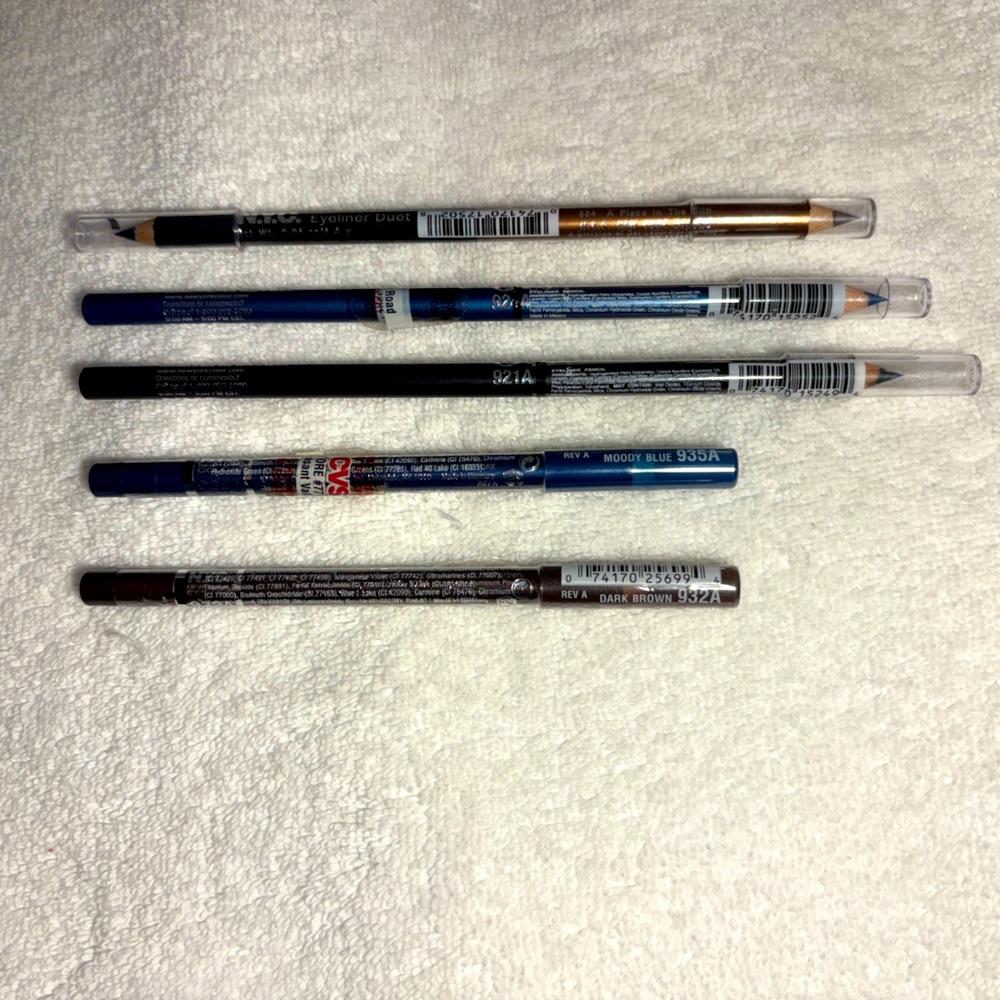 NYC Eyeliners - 5 total NEW Factory Sealed Original MSRP $40